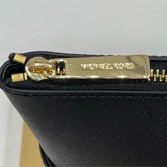 Michael Kors Large  Charlotte TZ Tote & Large  Trifold Wallet Black - Picture 6 of 12